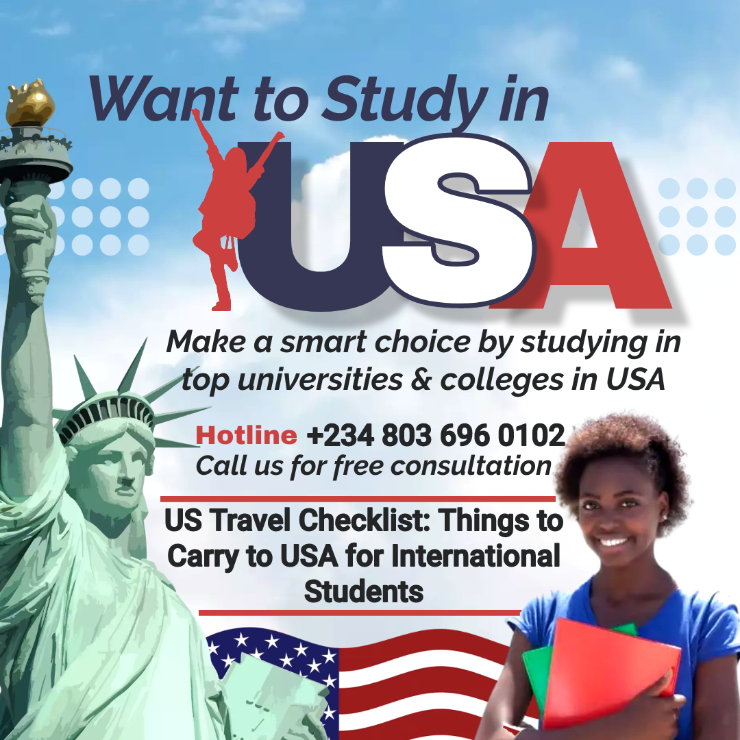 US Travel Checklist: Things to Carry to USA for International Students